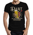 Herren Dart T-Shirt Dart beginnt mit Bier lustige Sprüche-Shirts Männer Geschenk