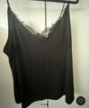 Schwarzes Top mit Spitze H&M XL