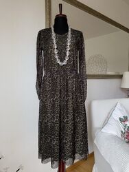 More & More Kleid Chiffon Leo Designer Boho Gr 36 Neu