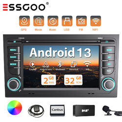 Für Audi A4 S4 RS4 B6 B7 B8 DAB+ 2+32G Carplay Android 13 Autoradio GPS Navi RDS