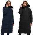 Navahoo Damen Winter Steppmantel Stepp Jacke Mantel Parka warm Kapuze Blitzliebe