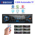 Autoradio mit Bluetooth USB Aux FM BT Freisprech 7 Farben Single MP3 Player 1DIN