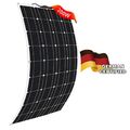 200W Flexibel Solarpanel Monokristallin Solarmodul 18V für Wohnmobil Boot Camp