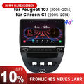 8 Kern Carplay Android13 Autoradio FM DAB Für Peugeot 107 Citroen C1 Toyota Aygo