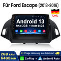 2+64G Für Ford Kuga 2012-2018 Escape 2013-2016 CarPlay Android 13 Autoradio NAVI