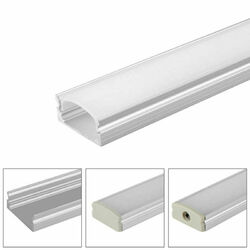 5er 1M LED Profil Aluprofil Alu Eloxiert Schiene Leiste Profile für LED Stripe