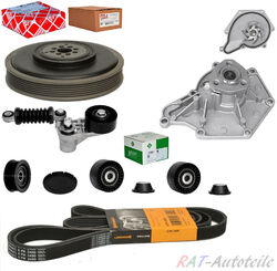 CONTI 6PK2490+Keilrippenriemensatz Span.A+WP+R.S für Audi A4 A6 A8 Q7 2.7 3.0TDI