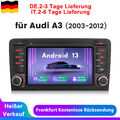 Android13 Autoradio Für AUDI A3 S3 RS3 7" GPS NAV BT RDS DAB+ WIFI 1+32G Carplay