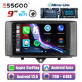 9" Autoradio Carplay Android 13 4+64G GPS RDS Für Mercedes Benz Smart 451 11-15