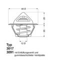 Borgwarner (Wahler) 3017.92D2 Thermostat Kühlmittel für Opel Ascona B Daewoo