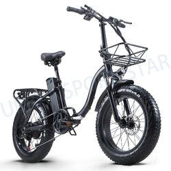 E-Fahrrad 20 Zoll Elektrofahrrad 800W Klapprad E-Bike 7 Gänge Pedelec City Bike