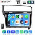 1+32G Android 13 Autoradio Apple Carplay WiFi GPS DAB+ Für VW Golf 7 MK7 VII KAM