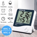 Mini Wecker Digital Tischuhr mit LCD Thermometer Hygrometer Temperaturmesser.