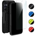 Handy Hülle für Samsung Galaxy A15 (4G/5G) Panzer Case Cover TPU mit Schutz Glas