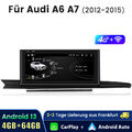 12.3" Android 13 Autoradio GPS Nav Carplay Wifi BT SWC Für AUDI A6 C7 A7 C7 64G