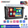 Autoradio Apple CarPlay Android 13 GPS Navi BT Für Opel Astra H Corsa C D Zafira