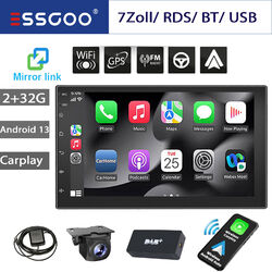 7" DAB+ Android 13 Carplay Autoradio 2 DIN KAM Mirror Link GPS Navi RDS BT 2+32G