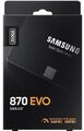 250GB Interne SSD Festplatte Samsung 870 EVO SATA SSD 250 GB 2.5 Zoll
