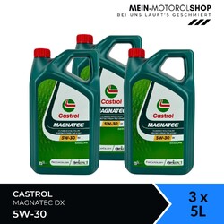 Castrol Magnatec 5W-30 DX dexos 1 Gen3 API SP Opel 3x5 Liter = 15 Liter