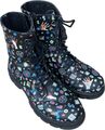 Rieker Schnürstiefelette Schwarz Bunt Damen Biker Boots multi-schwarz Größe 37