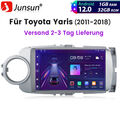 Für Toyota Yaris 2011-2018 Android12 Autoradio GPS NAVI BT WIFI RDS FM DAB+ 32GB