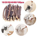 15-100x Matatabi Katzenminze Catnip Snacks Sticks Katzen Kauhölzer Zähne Gesund