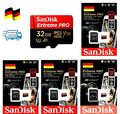 Micro SD Card SanDisk Extreme Pro Speicherkarte 32GB- 512GB  170/MBs Mit Adapter
