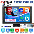 DAB+ Android 13 32G Autoradio 2 DIN Carplay 7 Zoll GPS NAVI RDS Bluetooth Kamera