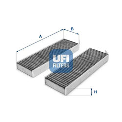 Innenraumfilter Aktivkohlefilter 54.172.00 UFI für DS OPEL PEUGEOT CITROËN