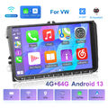 4+64G Autoradio Android 13 Carplay GPS NAVI Für VW GOLF 5 6 Touran Passat Tiguan