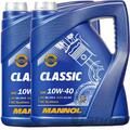 2x5L MANNOL CLASSIC 10W40 MOTORÖL passend für VW 500.00 505.00 MB 229.3