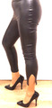 Super Sitz Leder Leggings, Parisian PU Stretch Leder, UK10 passt bis Gr. 42