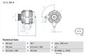 BOSCH Lichtmaschine Generator Lima 0 986 044 380 +69.37€ Pfand für VW NEW BEETLE