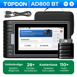 2024 TOPDON AD800 BT KFZ OBD2 Diagnosegerät Alle System 28+Services Free Update