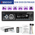 CD DVD Autoradio 1DIN mit Bluetooth Freisprech-Einrichtung AUX USB SD MP3 Player