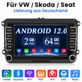 DAB+ 2+64GB Android Autoradio Carplay GPS Für VW Golf 5 6 Polo 6R Touran Tiguan