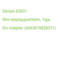 Delock 62631 Mini-displayport/hdmi, Vga, Dvi Adapter (4043619626311)