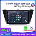 Android 13 Carplay Autoradio Für VW Tiguan 2016-2020 GPS NAVI SWC BT DAB+ 6+128G