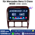 8-Core Android 13 Autoradio für Mercedes S/CL Klasse W220 W215 GPS Navi 6+128GB