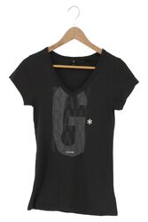 G-STAR RAW T-Shirt Damen XS Grau Logo Basic Casual Streetwear