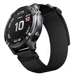 Quickfit Nylon Armband für Garmin Fenix 7 7X Solar 6 6X Pro 3HR 5 5X Plus Epix 2