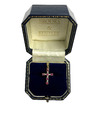 2006 Rubin und Diamant Kreuz Anhänger 9kt Gold Diamant & Rubin Anhänger Kreuz