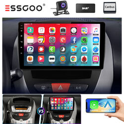 32G Android 13 Carplay GPS Autoradio DAB+ Für Toyota Aygo Peugeot 107 Citroen C1