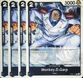 One Piece TCG - 4er Playset - OP02-115 Monkey.D.Garp R/EN/NM