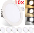 10X LED EINBAULEUCHTE 3/6/9W EINBAUSTRAHLER DECKEN LEUCHTE SET EINBAU SPOT 230V