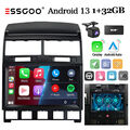 Android 13 DAB+ Autoradio 32G Carplay KAM+ Für VW TOUAREG 2003-2010 GPS Navi SWC