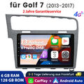 10" Android 13 Carplay Autoradio Für VW Golf 7 VII MK7 2012-17 GPS Navi RDS FM