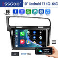 Android 13 Autoradio Carplay GPS Navi DAB+ KAM Für VW Golf MK7 VII 2013-17 4+64G