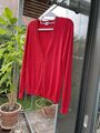 Esprit Essentials Strickjacke Damen Cardigan Jacke Gr. S rot wenig getragen