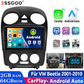 64G Autoradio Für VW Beetle 2001-2010 Android 13 9" Carplay GPS Navi WIFI RDS BT